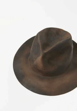 Horisaki Design & Handel Horisake Design & Handel Hard Burnt Beaver Reshapeable Hat In Taupe Brown