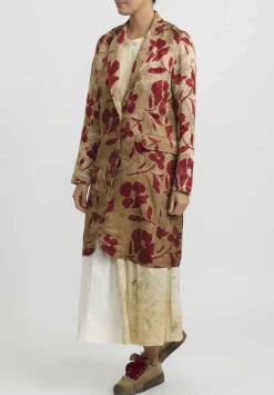 Uma Wang Jacquard ''Katia'' Jacket In Red & Tan