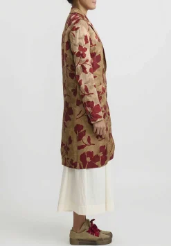 Uma Wang Jacquard ''Katia'' Jacket In Red & Tan
