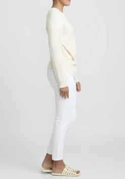Jil Sander Japanese Cotton Sweater In Natural