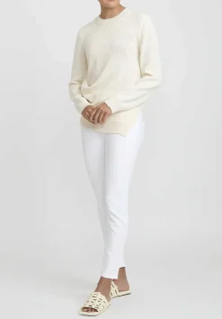 Jil Sander Japanese Cotton Sweater In Natural