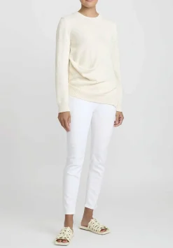 Jil Sander Japanese Cotton Sweater In Natural