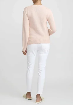 Jil Sander Japanese Cotton Sweater In Pink Rose