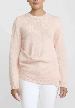 Jil Sander Japanese Cotton Sweater In Pink Rose