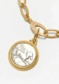 Denise Betesh 22K, Ancient Silver Corinthian Stater Pendant