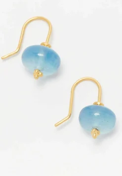 Prounis 22K, Aquamarine Baby Linea Earrings
