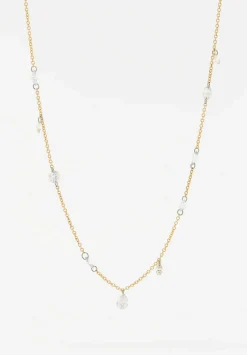 TAP by Todd Pownell 18K, Cable Chain Necklace With 13 Diamonds