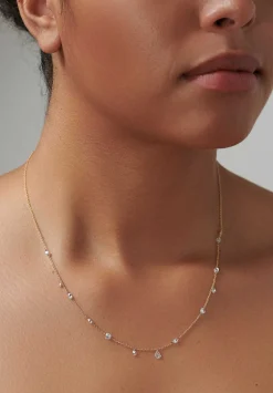 TAP by Todd Pownell 18K, Cable Chain Necklace With 13 Diamonds