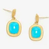 Lika Behar 24K, Cabochon Sleeping Beauty Turquoise Earrings