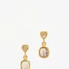 Pippa Small 18K Cupid'S Arrow Drop Top Stud Diamond Earrings