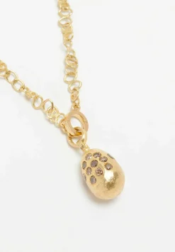 Tovi Farber 18K, Delicate Link & Champagne Diamond Necklace