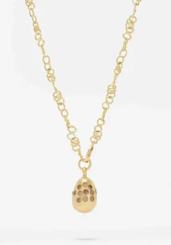 Tovi Farber 18K, Delicate Link & Champagne Diamond Necklace