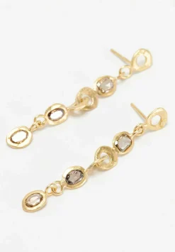 Tovi Farber 18K, Diamond Long Drop Earrings