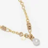 Tovi Farber 18K, Diamond Necklace With Pearl Pendant