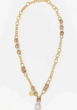 Tovi Farber 18K, Diamond Necklace With Pearl Pendant