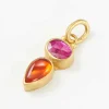 Stephanie Albertson 22K, Fire Opal & Pink Tourmaline Pendant
