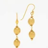 Greig Porter 18K Gold Chiseled Bead Dangle Earrings