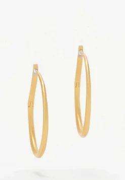 Prounis 22K, Hinged Hoop And Hook Earrings