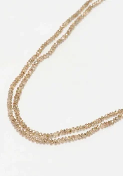 Denise Betesh 18K, 22K, Double Strand Champagne Diamond Necklace