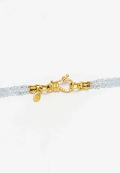 Denise Betesh 18K, 22K, Light Blue Sapphire Double Strand Necklace