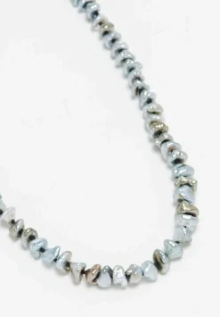 Denise Betesh 22K, 20K, Natural Tahitian Keshi Pearl Necklace