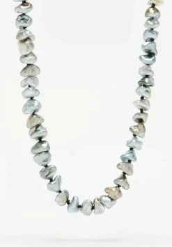 Denise Betesh 22K, 20K, Natural Tahitian Keshi Pearl Necklace