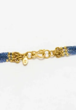 Denise Betesh 18K, 22K, Sapphire 5-Strand Necklace