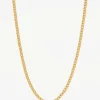 Prounis 18K, 22K, Solo Loop-In-Loop Chain With Diamond S Clasp