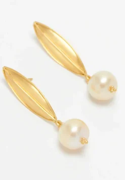 Prounis 22K, Laurel South Sea Pearl Drop Earring