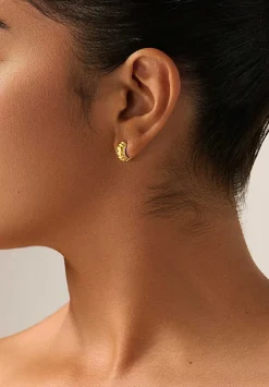 Prounis 22K, Melon Huga Hoop Earrings