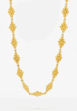 Prounis 22K, Nona Necklace With Large Fibula Clasp