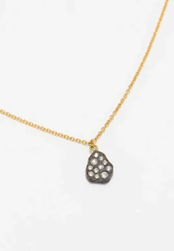 TAP by Todd Pownell 18K, Oxidized Silver, Inverted Diamond Pendant Necklace