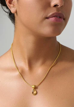Prounis 22K, Peach Tourmaline Pendant