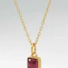Stephanie Albertson 22K, Pink Tourmaline Pendant