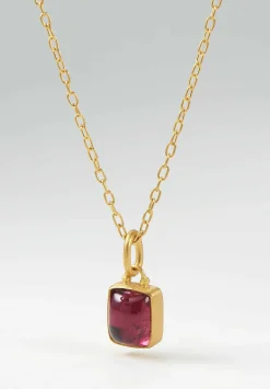 Stephanie Albertson 22K, Pink Tourmaline Pendant