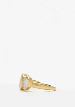 Pippa Small 18K, Rainbow Moonstone Greek Ring