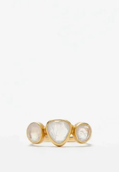 Pippa Small 18K, Rainbow Moonstone Greek Ring