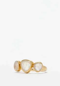 Pippa Small 18K, Rainbow Moonstone Greek Ring
