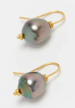 Prounis 22K, Tahitian Pearl Baby Linea Earrings