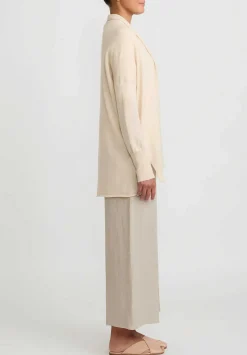 Antonelli Knitted Cashmere Wool Chutney Cardigan In Ivory White