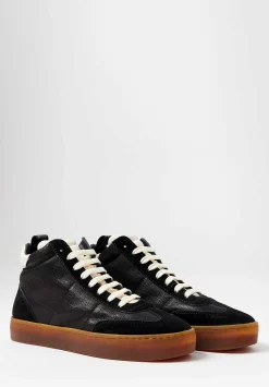 Officine Creative Kombined Oliver Sneaker In Black & White