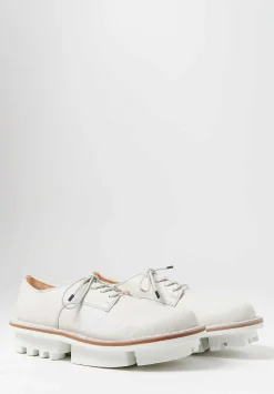 Trippen Lace Up Sprint Shoe In Avorio White
