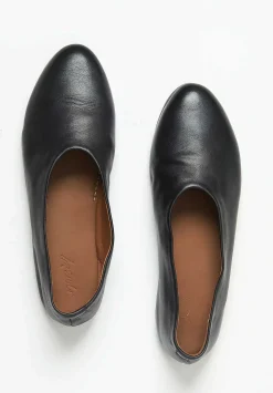 Marsèll Leather Coltellaccio Ballerina Flat In Nero Black