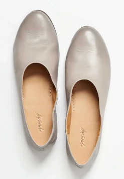 Marsèll Leather Coltellaccio Ballerina Flat In Argilla Grey