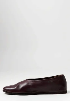 Marsèll Leather Coltellaccio Ballerina Flat In Cioccovino Brown