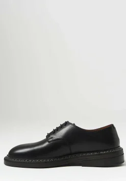 Marsèll Leather Lace Up Nasello Derby In Nero Black