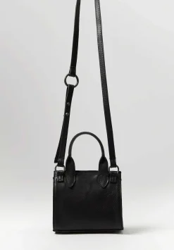 Corîu Leather Mini Bitta Crossbody Bag In Black