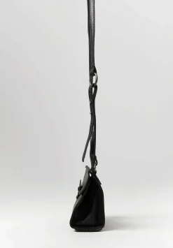 Corîu Leather Mini Bitta Crossbody Bag In Black