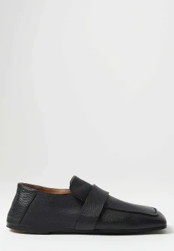 Marsèll Leather Spatolona Square Toe Loafer In Black