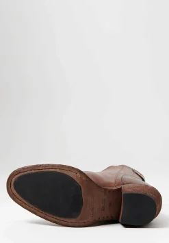Officine Creative Leather Sydne Ignis T. Ankle Boot In Cigar Brown